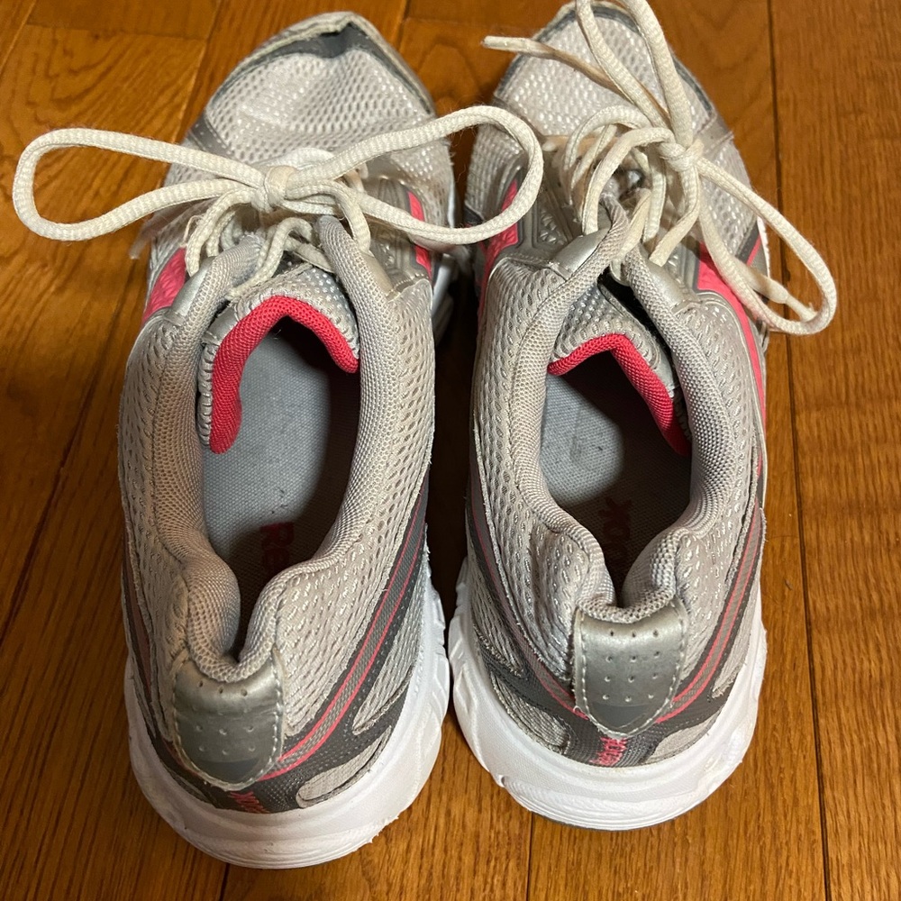 Reebok Women's Silver and Pink Athletic Shoes - Picture 4 of 5
